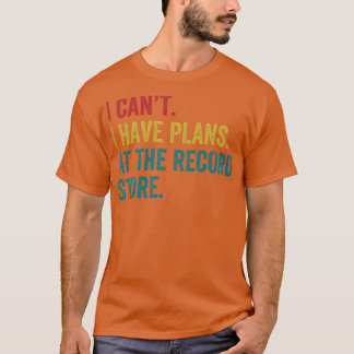 T-shirt Plans au magasin de disques Funny Vinyl LP Collect