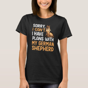 T-shirt Plans avec mon berger allemand