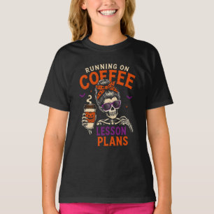 T-shirt Plans de cours en cours d'exécution sur le café Pr
