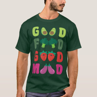 T-shirt Plant Based Food Good Mood Go Vegan World Vegetari