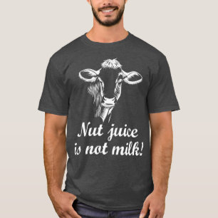 T-shirt Plant Based Milk contre Dairy Milk Holstein Milk