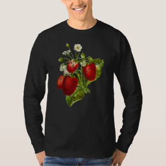 T-shirt Plant Flower Garden Strawberry Distressed