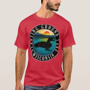 T-shirt Plantation Lac Wisconsin Loon