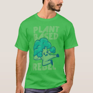 T-shirt Plante Basé RebelVegetable Végétarien Plante Funny