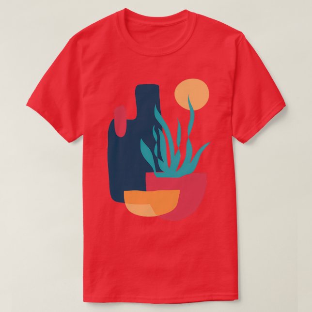 T-shirt Plante coloré Abstrait (Design devant)