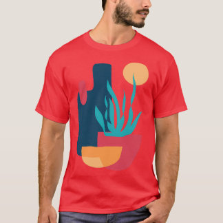 T-shirt Plante coloré Abstrait
