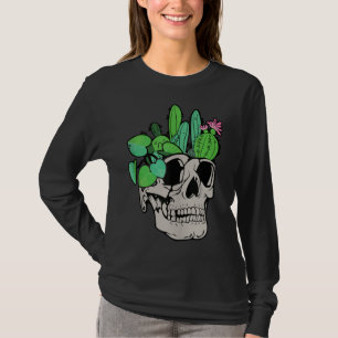 T-shirt Plante crâne mignon poupées de jardin planteurs Fu