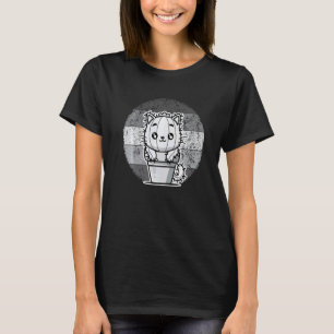 T-shirt Plante de chat de cactus rétro pour hommes femmes