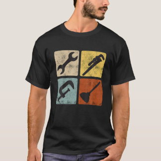 T-shirt Plante de plomberie mécanique Vintage