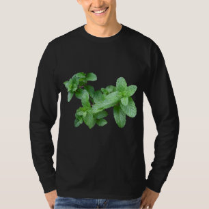 T-shirt Plante d'herbe de jardin Feuille Mint