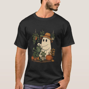 T-shirt Plante drôle Fantôme Jardinier effrayant Halloween