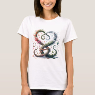 T-shirt Plante en forme de coeur : Quatre saisons d'amour