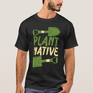 T-shirt Plante Jardinier Natif Plante Botanique Botanique