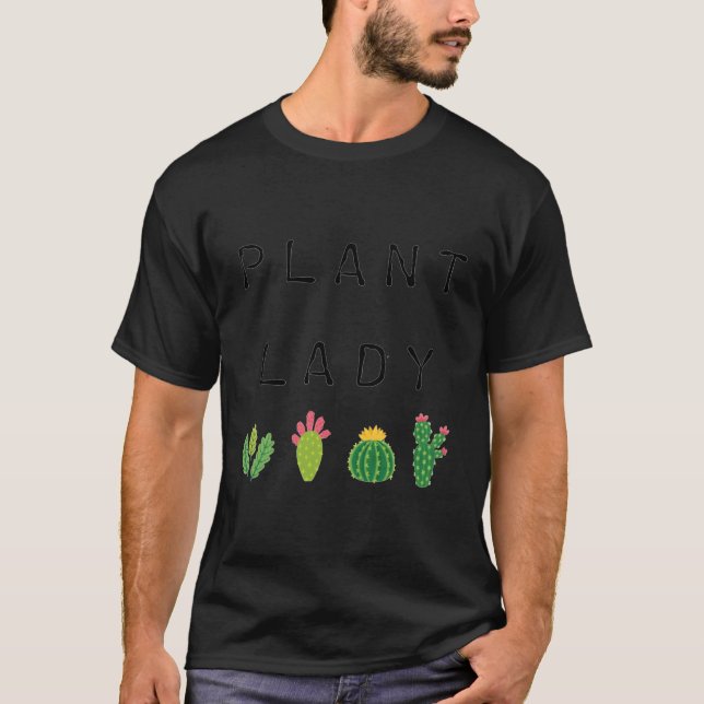 T-shirt Plante Lady Cactus Succulent Pour Noël (Devant)