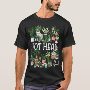 T-shirt Plante Lover Et Gardener Pot Head Succulent