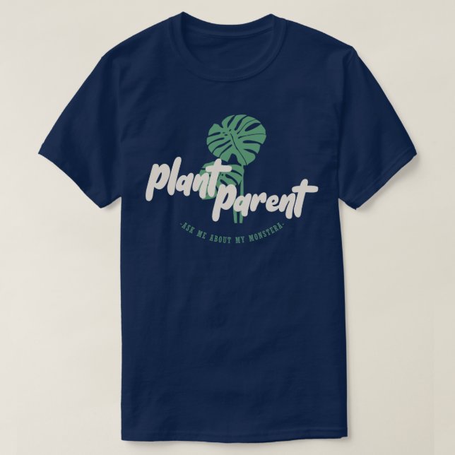 T-shirt Plante Parent - Posez-moi des questions sur ma mon (Design devant)