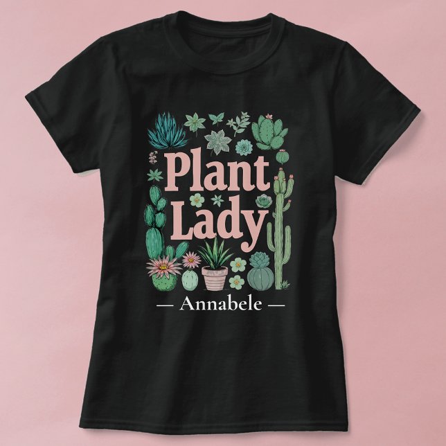 T-shirt Plante personnalisée Lady (Créateur téléchargé)