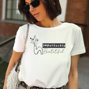 T-shirt Planter Boho 'Imparfaitement Beau, Positif'