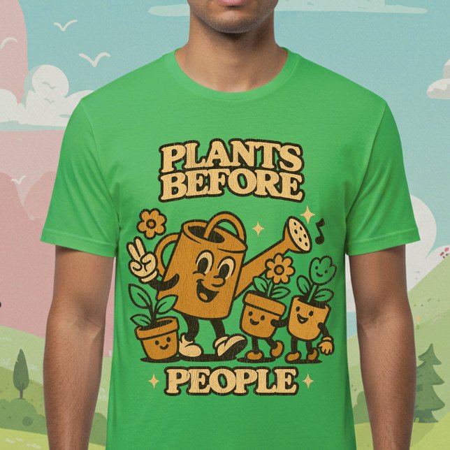T-shirt Plantes avant les gens (Créateur téléchargé)