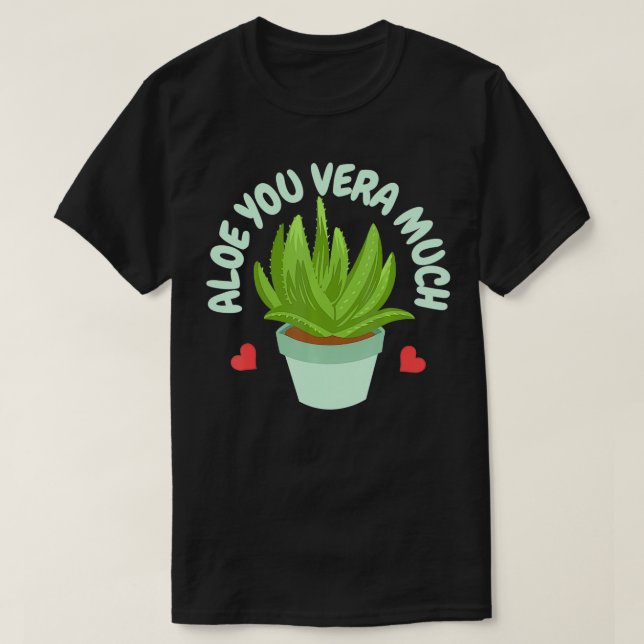 T-shirt Plantes d'Aloe Vera  (Design devant)