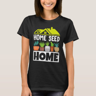 T-shirt Plantes en pot Jardinier botanique Maison Graine