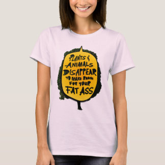 T-shirt Plantes et animaux disparaissent pour faire de la