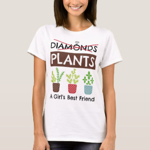T-shirt Plantes - Le meilleur ami d'une fille Drôle Garden