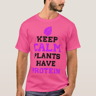 T-shirt Plantes ont Protein Design Végétarien Entraînement