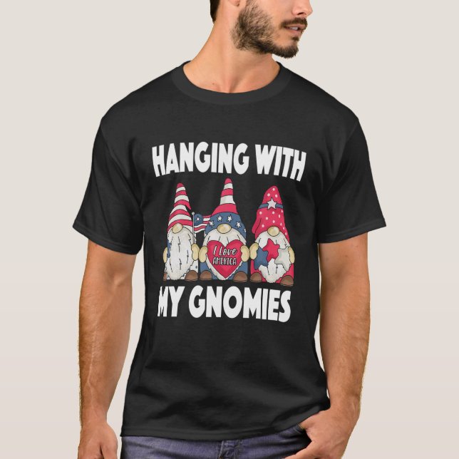 T-shirt Planteuses De Jardinage Mignonnes : Accroché Avec  (Devant)