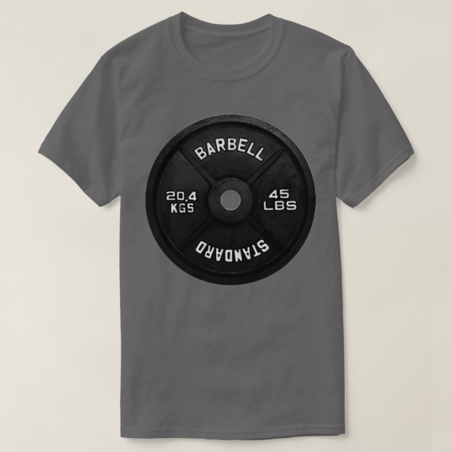T-shirt Plaque à cloche standard 45 LBS (Design devant)