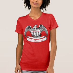T-shirt Plaque d'aigle patriotique vintage Thunder_Cove
