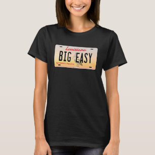 T-shirt Plaque de licence Big Easy Louisiana
