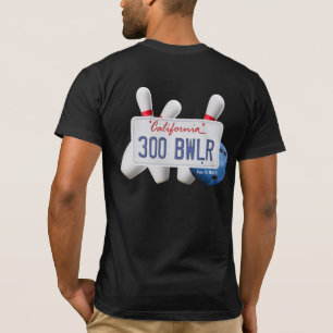 T-shirt Plaque de licence California 300 Bowler