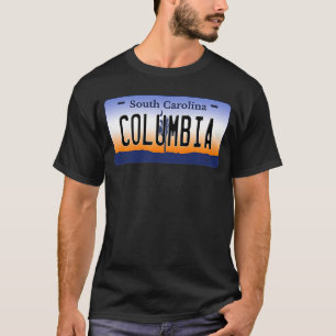 T-shirt Plaque de licence Columbia South Carolina