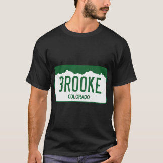 T-shirt Plaque de licence du Colorado - Brooke