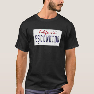T-shirt Plaque de licence Escondido San Diego CA Californi