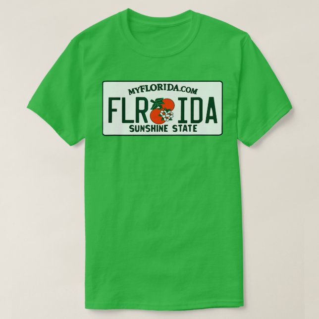 T-shirt Plaque de licence Floride FL Classic (Design devant)