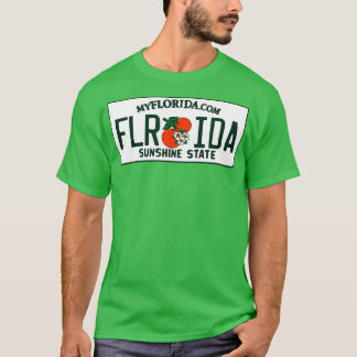 T-shirt Plaque de licence Floride FL Classic