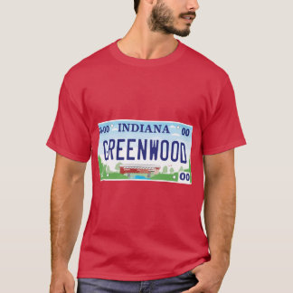 T-shirt Plaque de licence Greenwood Indiana