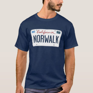 T-shirt Plaque de licence Norwalk California T Shirt