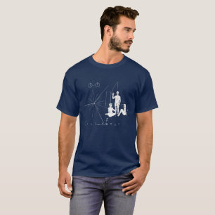 T-shirt Plaque de pionnier drôle de parodie pour les vilai