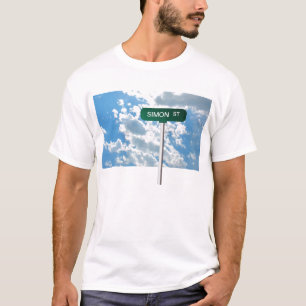 T-shirt Plaque de rue nommée personnalisée de route sur 