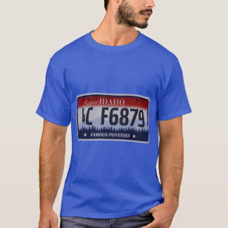 T-shirt Plaque d'immatriculation de l'Idaho