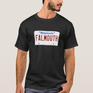 T-shirt Plaque d'immatriculation Falmouth Cape Cod Boston 