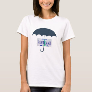 T-Shirt Plaque d'immatriculation Oregon Blue Umbre