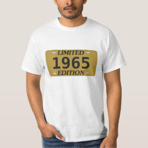 T-shirt Plaque minéralogique de vanité d'anniversaire