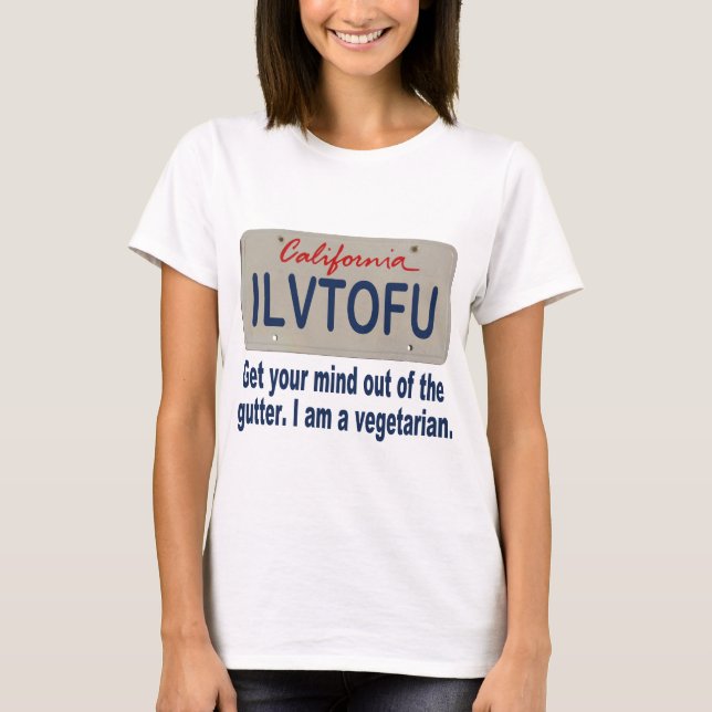T-shirt Plaque minéralogique d'ILVTOFU la Californie (Devant)