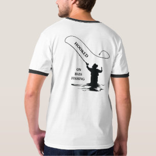 T-SHIRT PLAQUÉ SUR LA PÊCHE À LA BASSE