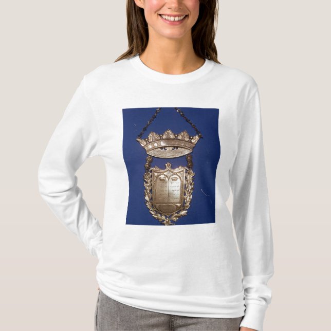 T-shirt Plastron ou bouclier pour le rouleau de Torah (Devant)