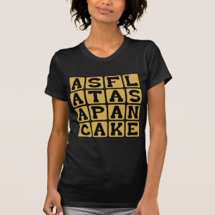 T-shirt Plat Comme Pancake, Petit-Déjeuner Simile